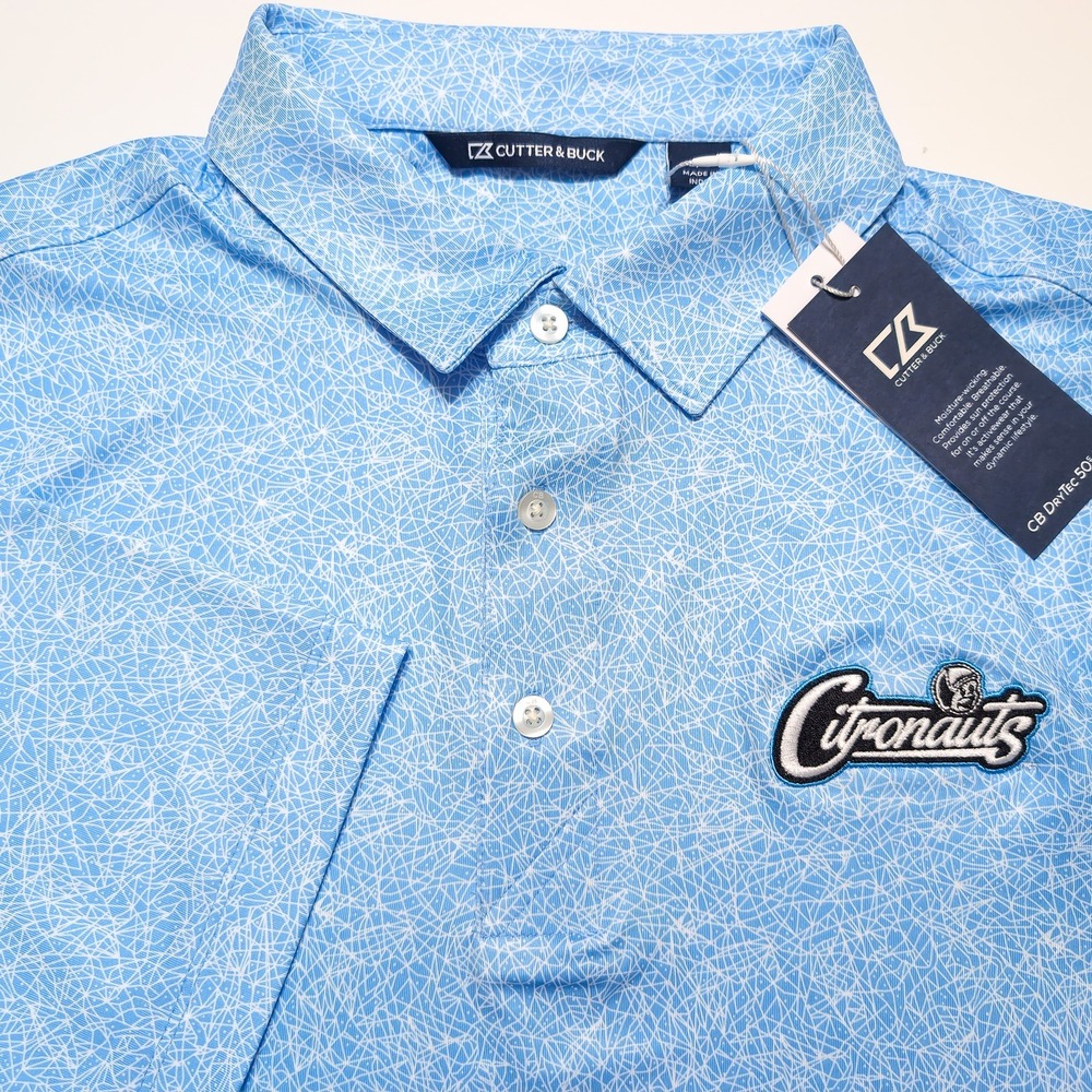CUTTER & BUCK UCF Knights Citronauts Polo Shirt Men Large L Blue NEW